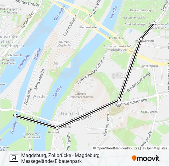 44 Bus Line Map