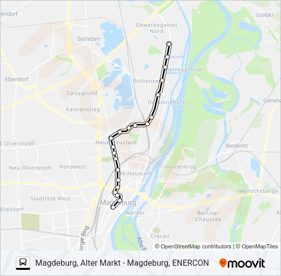 Автобус N8: карта маршрута