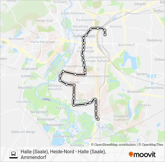 Автобус 97: карта маршрута