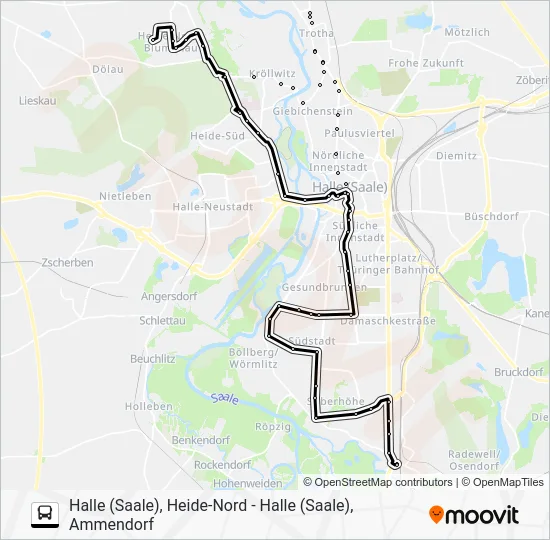 Автобус 97: карта маршрута