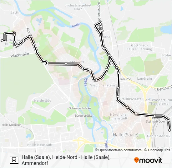 Автобус 97: карта маршрута