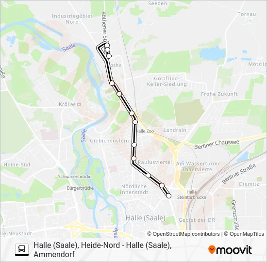 Автобус 97: карта маршрута