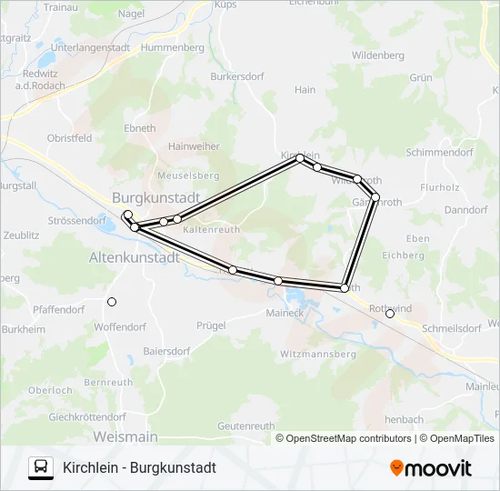 1244 Bus Line Map