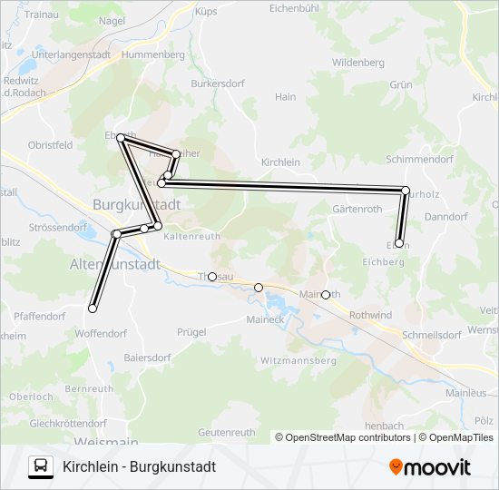 Автобус 1244: карта маршрута