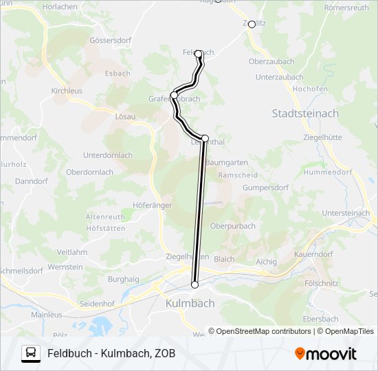 1330 Bus Line Map