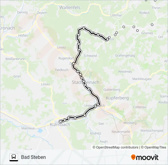 1332 Bus Line Map