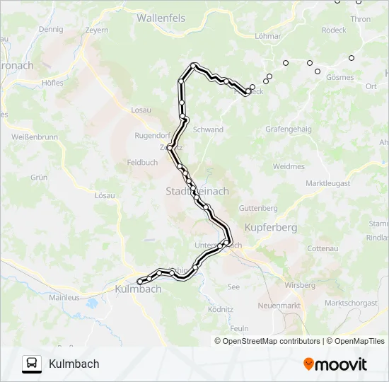 1332 Bus Line Map