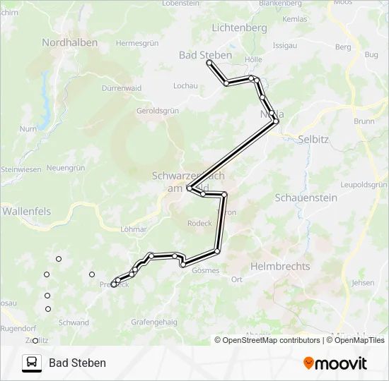 Автобус 1332: карта маршрута