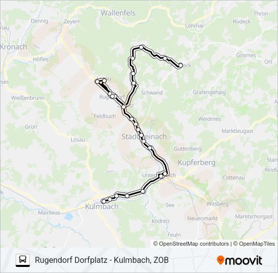 Автобус 1332: карта маршрута
