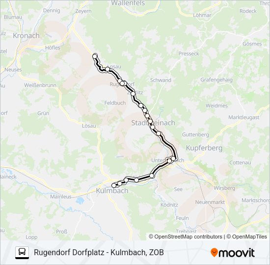Автобус 1332: карта маршрута