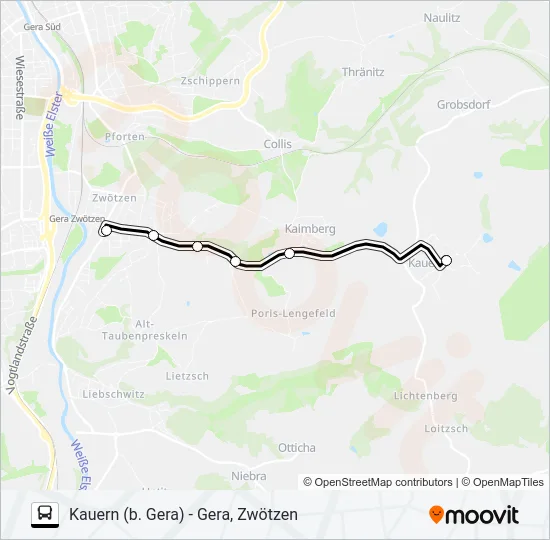 18 Bus Line Map