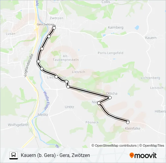 18 Bus Line Map