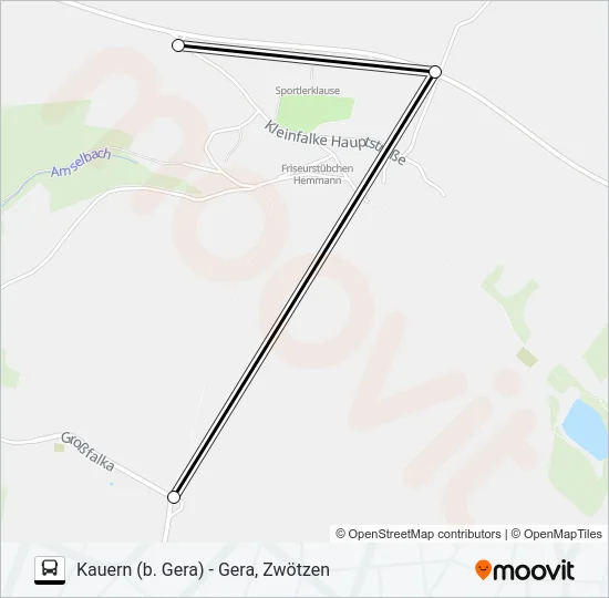 18 Bus Line Map