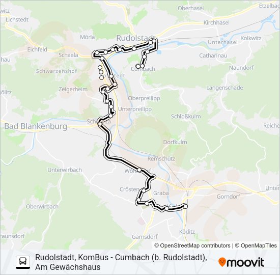 S1 Bus Line Map