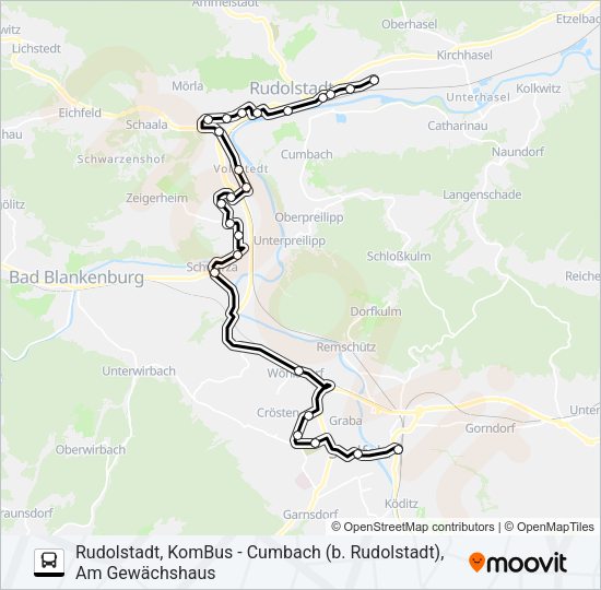 S1 Bus Line Map
