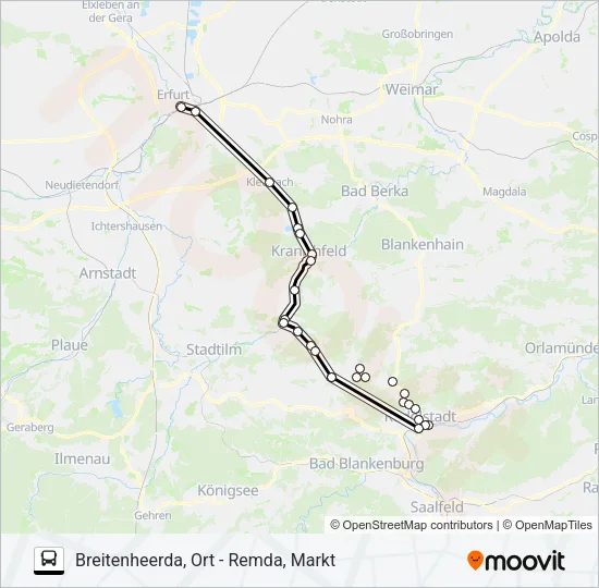 113 Bus Line Map
