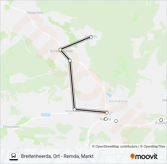 113 Bus Line Map