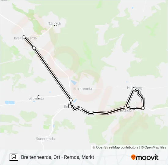 113 Bus Line Map