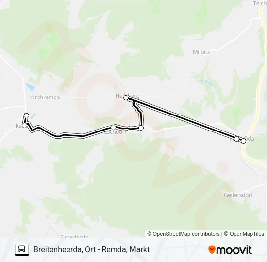 113 Bus Line Map