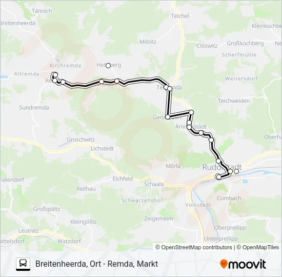 113 Bus Line Map
