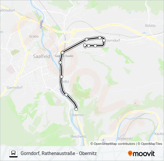 547 Bus Line Map