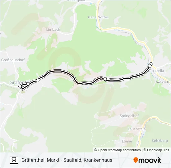 547 Bus Line Map