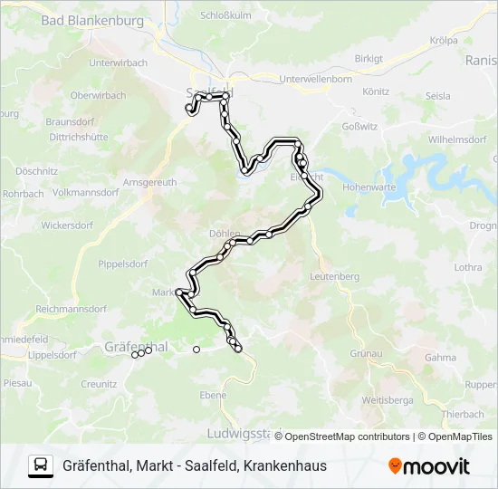 547 Bus Line Map
