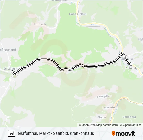547 Bus Line Map