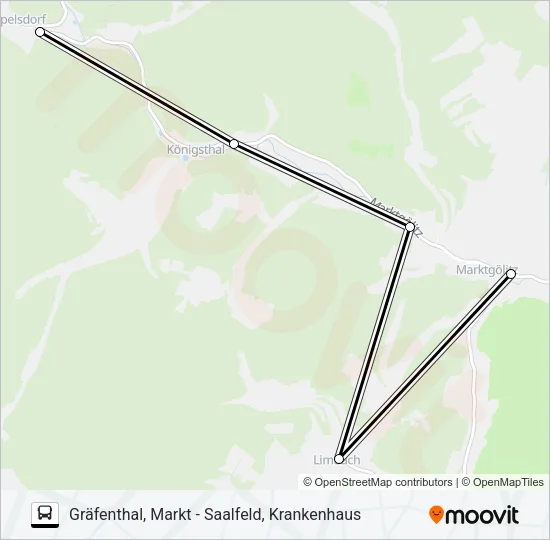 547 Bus Line Map