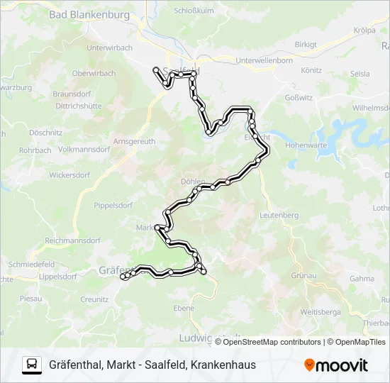 547 Bus Line Map