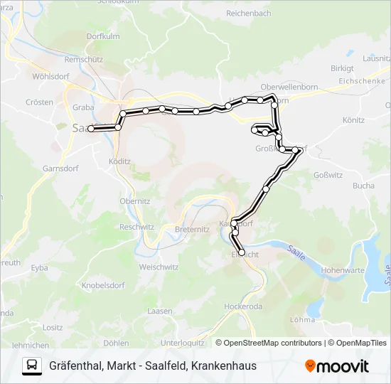 547 Bus Line Map