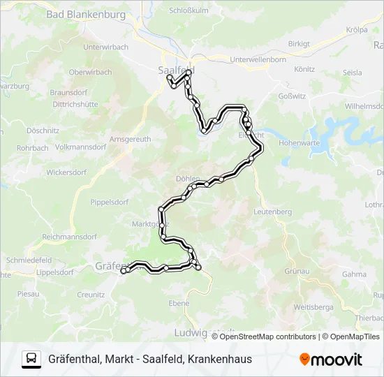 547 Bus Line Map