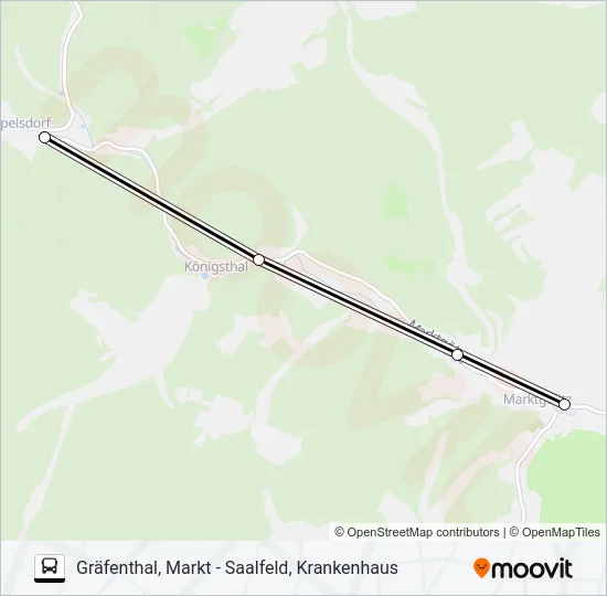 547 Bus Line Map