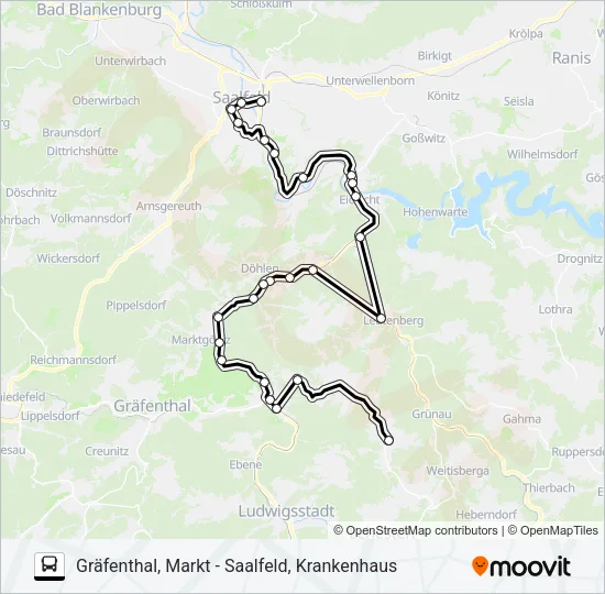 547 Bus Line Map