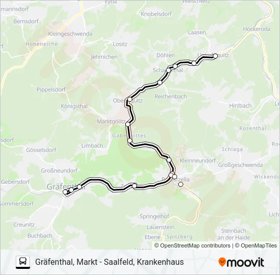 547 Bus Line Map