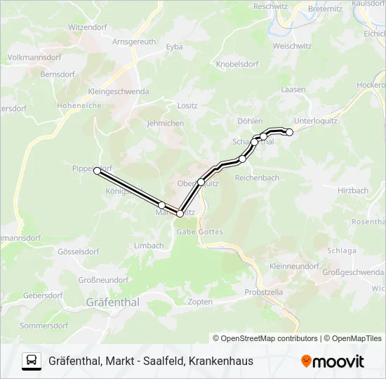547 Bus Line Map