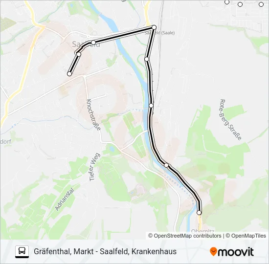 547 Bus Line Map