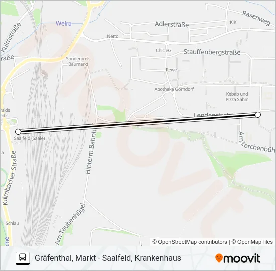 547 Bus Line Map