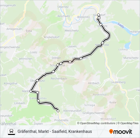547 Bus Line Map