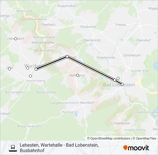 610 Bus Line Map