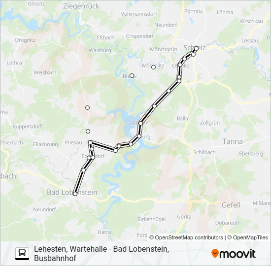 610 Bus Line Map