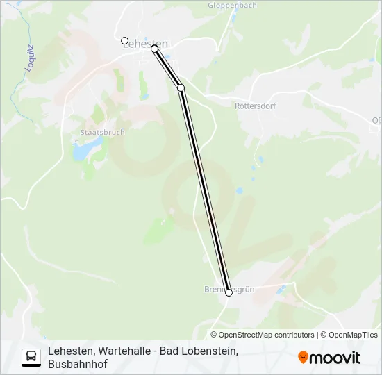 610 Bus Line Map