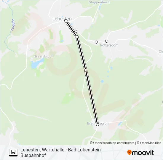610 Bus Line Map