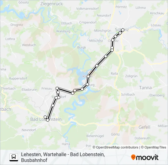 610 Bus Line Map