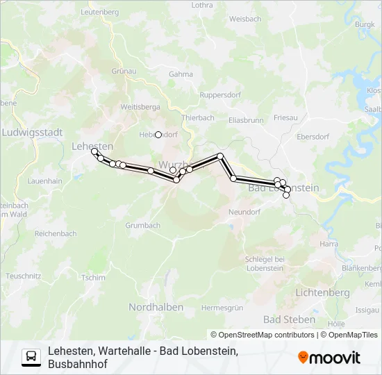 610 Bus Line Map