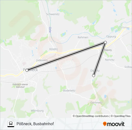 944 Bus Line Map