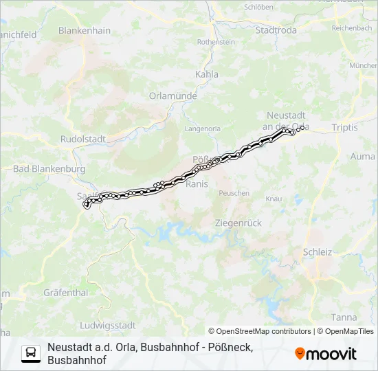 944 Bus Line Map