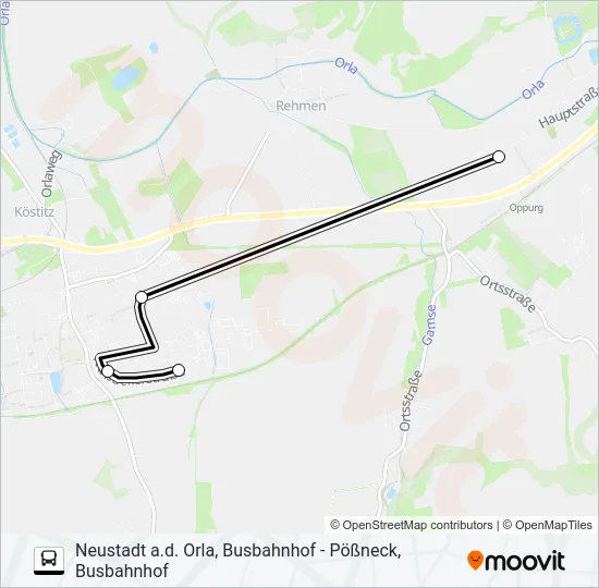944 Bus Line Map