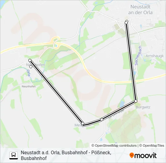 944 Bus Line Map