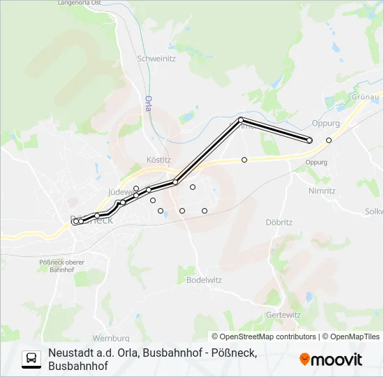 944 Bus Line Map